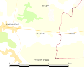 Poziția localității Le Tartre