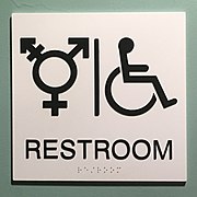 All-gender restroom sign