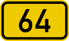 Bundesstraße 64 number.svg