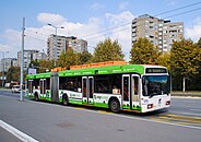 AKSM-333 - third-generation articulated three-axle low-floor trolley bus in Belgrade