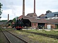 Dampflok Emil Mayrisch N.3 in Dörentrup, Bahnstrecke Bielefeld–Hameln (Begatalbahn). Kreis Lippe