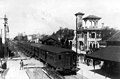 Antigua fotografía de la estación Olivos. Fuente Municipio de Vicente López.