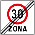 C23 End of speed limit zone