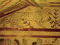 A fresco depicting a spotted Leopard