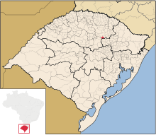 Locator map of Camargo in Rio Grande do Sul.svg