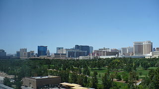 Photo taken May 21, 2010, a view of the Strip from the Renaissance Hotel.