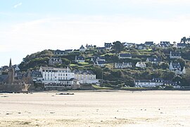 A view of the village from the beach
