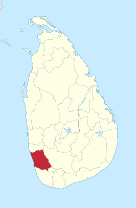 Kaart van Kalutara