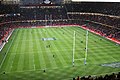 Image 39Millennium Stadium, Cardiff, Wales prior to a Wales vs England Six Nations Championship game. The annual rugby union tournament (which includes Scotland and Ireland) takes place over six weeks from late January/early February to mid March. (from Culture of the United Kingdom)