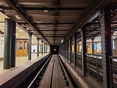 View through the station