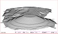 3DCGで描画。後円部側から見る。