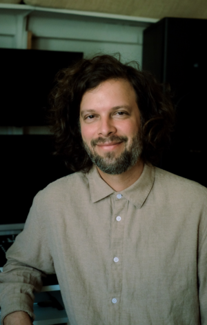 Dave Weingarten in his studio in Los Angeles, CA