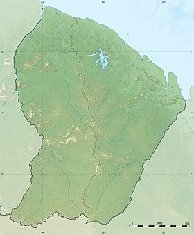 voir sur la carte de la Guyane