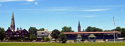 Panorámica do centro de Goshen