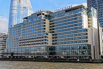 The Sea Containers House on the River Thames, in 2018.
