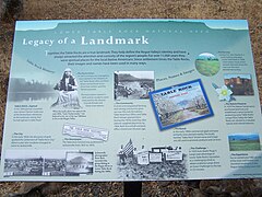 The seventh interpretive sign on the Lower Table Rock Trail