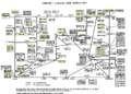 Carte du réseau ARPANET en 1977, illustrant l'importante représentation des PDP-10 et clones