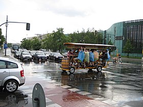 A beer bike in Berlin