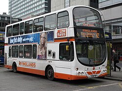 A Finglands Volvo B9TL / Wrightbus Gemini in Manchester.