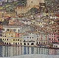 Widok na Malcesine od strony jeziora Garda (Gustav Klimt)