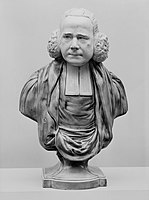 Bust of the Methodist preacher George Whitefield (d. 1770), c. 1790, 12 1/2 in. (31.8 cm)