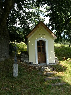 Obnovená kaple svatého Martina na Zadních Paštích (léto 2013)