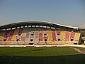 L'interno dello stadio durante i lavori