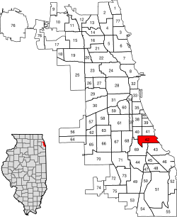 Location within the city of Chicago