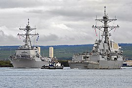 Michael Murphy and USS Gridley (DDG-101) on 28 January 2013