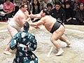 明治神宮例祭奉祝 奉納70回全日本力士選士権大会 相手は把瑠都関（2011年10月3日撮影）