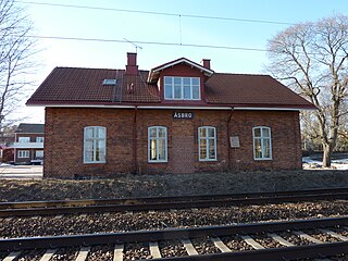 Åsbro station 2011, nedlagd