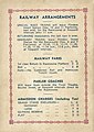 Back cover showing railway & entrance charges