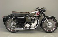 Matchless G3/LS (350 cc eencilinder) uit 1956.