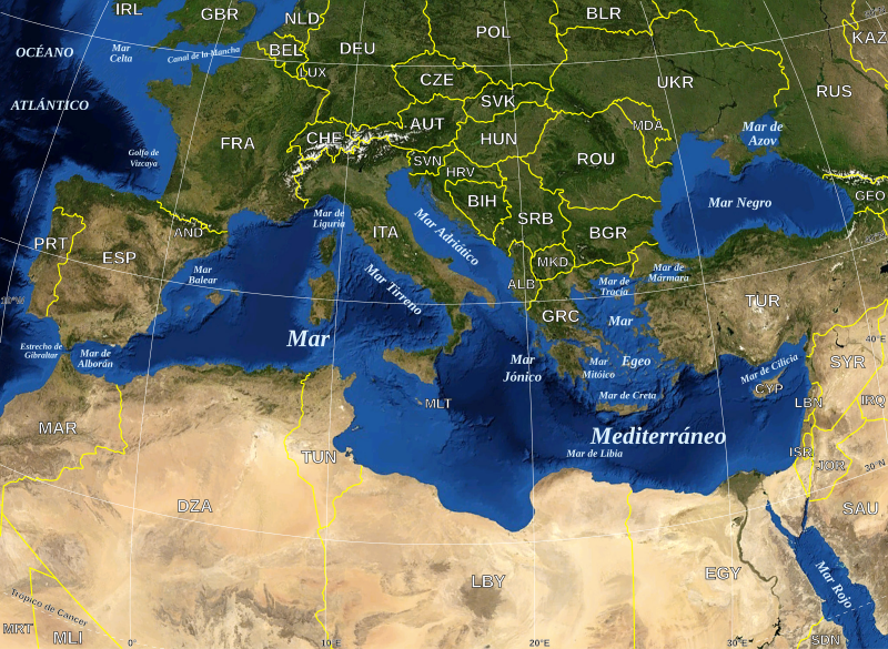 File:Mediterranean Sea political map-es.svg