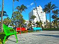 Lummus Park and the Tides Hotel in the background