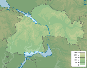 Відслонення аркозових пісковиків (пам'ятка природи). Карта розташування: Дніпропетровська область