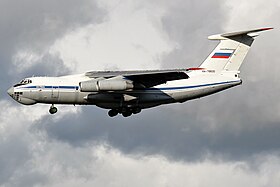 Le Iliouchine Il-76 de l'armée de l'air russe détruit, ici, en septembre 2021.