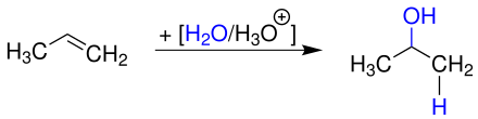 Synthese von Isopropanol durch säurekatalysierte Hydratation von Propen