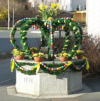 Easter well in Marktleuthen