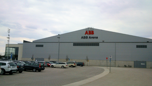 Unten: Die ABB Arena Syd (2013)