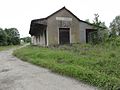 Ancienne gare de Moussey (qui desservait aussi Bataville) sur la section déposée.