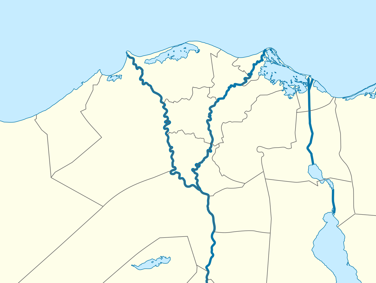 2009–10 Egyptian Premier League is located in Nile Delta