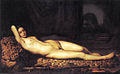 Ragazza nuda sopra una pelle di pantera (1844), di Félix Trutat, al Louvre.