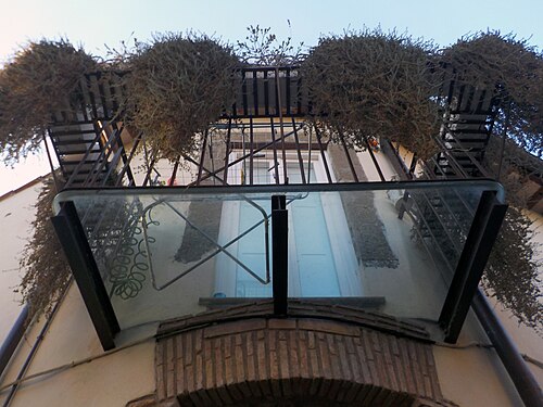 Transparent balcony, Anguillara Sabazia, Italy