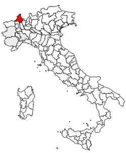 Location of Province of Verbano-Cusio-Ossola