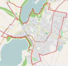 Mapa konturowa Wolsztyna, po prawej znajduje się punkt z opisem „Cmentarz żydowski w Wolsztynie”