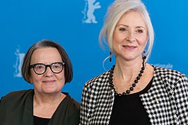 MJK32639 Agnieszka Mandat and Agnieszka Holland (Pokot, Berlinale 2017).jpg