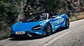 McLaren 765 spider azul