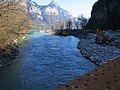 Mündung des Escherkanals in den Walensee.