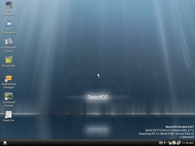 Le bureau de ReactOS 0.4.7